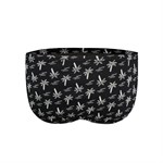 Черные трусы-слипы с принтом в виде пальм 375015