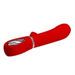 Красный вибростимулятор-кролик Thomas - 20,5 см. - фото 1436949