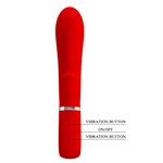 Красный вибростимулятор-кролик Thomas - 20,5 см. - фото 1436952
