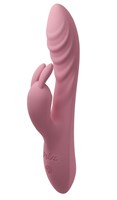 Розовый перезаряжаемый вибратор-кролик Thai - 20,6 см. - фото 1435504