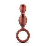 Коричневый анальный стимулятор Duo Loop Copper Anal Plug - 13,3 см. 376371 - фото 63776