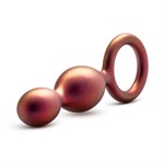 Коричневый анальный стимулятор Duo Loop Copper Anal Plug - 13,3 см. 376371 - фото 63777