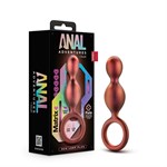 Коричневый анальный стимулятор Duo Loop Copper Anal Plug - 13,3 см. 376371 - фото 63779