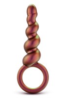 Коричневый анальный стимулятор Spiral Loop Copper Anal Plug - 13,3 см. 376372 - фото 63837