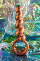 Коричневый анальный стимулятор Spiral Loop Copper Anal Plug - 13,3 см. 376372 - фото 63839