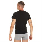 Хлопковая футболка с круглым вырезом горловины 376538