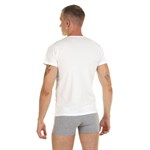 Хлопковая футболка с круглым вырезом горловины 376538