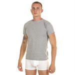 Хлопковая футболка с круглым вырезом горловины 376538