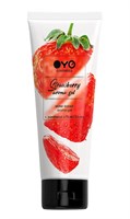 Лубрикант на водной основе OYO Aroma Gel Strawberry с ароматом клубники - 75 мл. 377296 - фото 40743