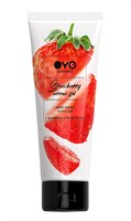 Лубрикант на водной основе OYO Aroma Gel Strawberry с ароматом клубники - 75 мл. - фото 1432640