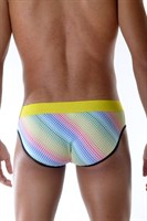 Мужские трусы-слипы в разноцветный горох 377794