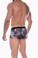 Темно-серые трусы-боксеры с принтом в виде газетных страниц 378084