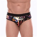 Черные трусы-джоки с разноцветным блестящим принтом 378153 - фото 871958 Черные трусы-джоки с разноцветным блестящим принтом 378153 - фото 871958