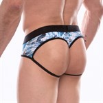 Мужские трусы-стринги с принтом в виде китов в волнах 378306 - фото 871977 Мужские трусы-стринги с принтом в виде китов в волнах 378306 - фото 871977