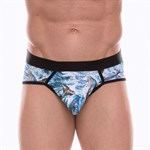 Мужские трусы-стринги с принтом в виде китов в волнах 378306 - фото 871976 Мужские трусы-стринги с принтом в виде китов в волнах 378306 - фото 871976