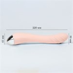 Нежно-розовый вибратор для стимуляции точки G - 22 см. - фото 1434214