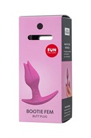 Розовый анальный стимулятор Bootie Fem - 8,5 см. - фото 1435004