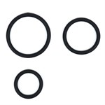 Набор из 3 черных эрекционных колец «Оки-Чпоки» - фото 1434475