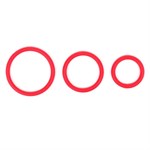 Набор из 3 красных эрекционных колец «Оки-Чпоки» - фото 1434482