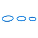 Набор из 3 синих эрекционных колец «Оки-Чпоки» - фото 1434487