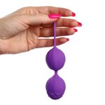 Фиолетовые вагинальные шарики «Оки-Чпоки» - фото 1434638