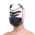 Белая неопреновая БДСМ-маска Puppy Play - фото 1434259