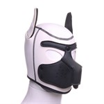 Белая неопреновая БДСМ-маска Puppy Play - фото 1434268