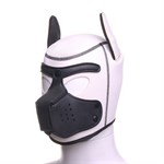 Белая неопреновая БДСМ-маска Puppy Play - фото 1434265