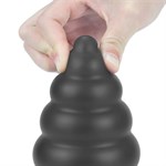 Черная анальная вибровтулка 7 King Sized Vibrating Anal Cracker - 18 см. - фото 1435269
