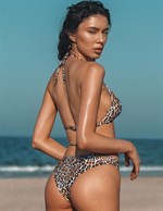 Раздельный купальник с леопардовым принтом Ashley 396782