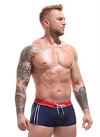 Пляжные боксеры с контрастными полосками по бокам 397149