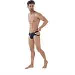 Черные мужские трусы-джоки Venture Jockstrap 398011 - фото 57896