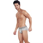 Серые мужские трусы-брифы с растительным принтом Grace Classic Brief 398470 - фото 68858