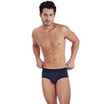 Черные мужские трусы-брифы в рубчик Heavenly Piping Brief 398474