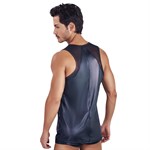 Черная мужская майка с эффектом мокрой ткани Misty Tank Top 398545