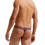 Мужские трусы-тонги с леопардовым принтом Micro Touch Thong 399475 - фото 58068