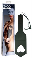 BDSM-шлепалка Leder Herzpaddel - 30 см. - фото 143055