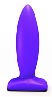 Фиолетовый анальный стимулятор Streamline Plug - 10 см. - фото 143122
