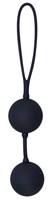 Черные вагинальные шарики с петлёй Black Velvets - фото 93071