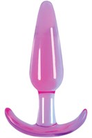 Гладкая фиолетовая анальная пробка Jelly Rancher T-Plug Smooth - 10,9 см. - фото 143150