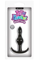 Черная анальная пробка Jelly Rancher T-Plug Wave - 9,7 см. - фото 188637