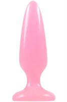 Розовая анальная пробка, светящаяся в темноте, Firefly Pleasure Plug - 10,1 см. - фото 192860