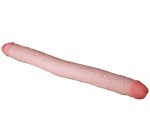 Двусторонний фаллоимитатор из неоскин - 49 см. 40535