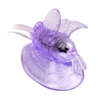 Стимулятор клитора с вакуумным массажем и вибрирующей бабочкой - фото 1359112