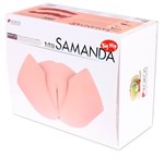 Мастурбатор-полуторс с вагиной и анусом Samanda - фото 184003