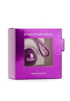Фиолетовый вагинальный шарик Pleasure Ball Deluxe - фото 1154683