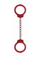 Металлические красные оковы Pleasure Legcuffs - фото 193132
