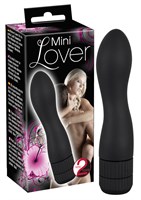 Чёрный мини-вибратор Mini Lover - 11 см. - фото 247791