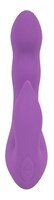 Фиолетовый вибромассажёр для внутренней и наружной стимуляции Purple Vibe G-Spot - 20 см. - фото 157573