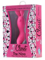 Розовый клиторальный вибромассажёр THE NINA BUNNY - 14 см. - фото 247853 Розовый клиторальный вибромассажёр THE NINA BUNNY - 14 см. - фото 247853